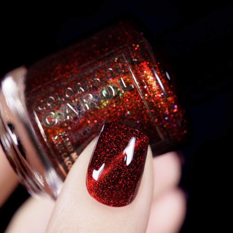 Colores de Carol - Red Hot Flannel Nail Polish (Magnetic)