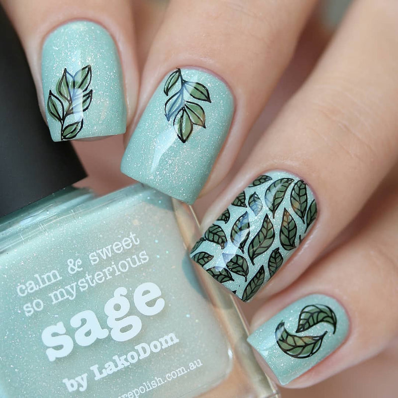 UberChic Beauty - Lovely Leaves 02 Stamping Plate