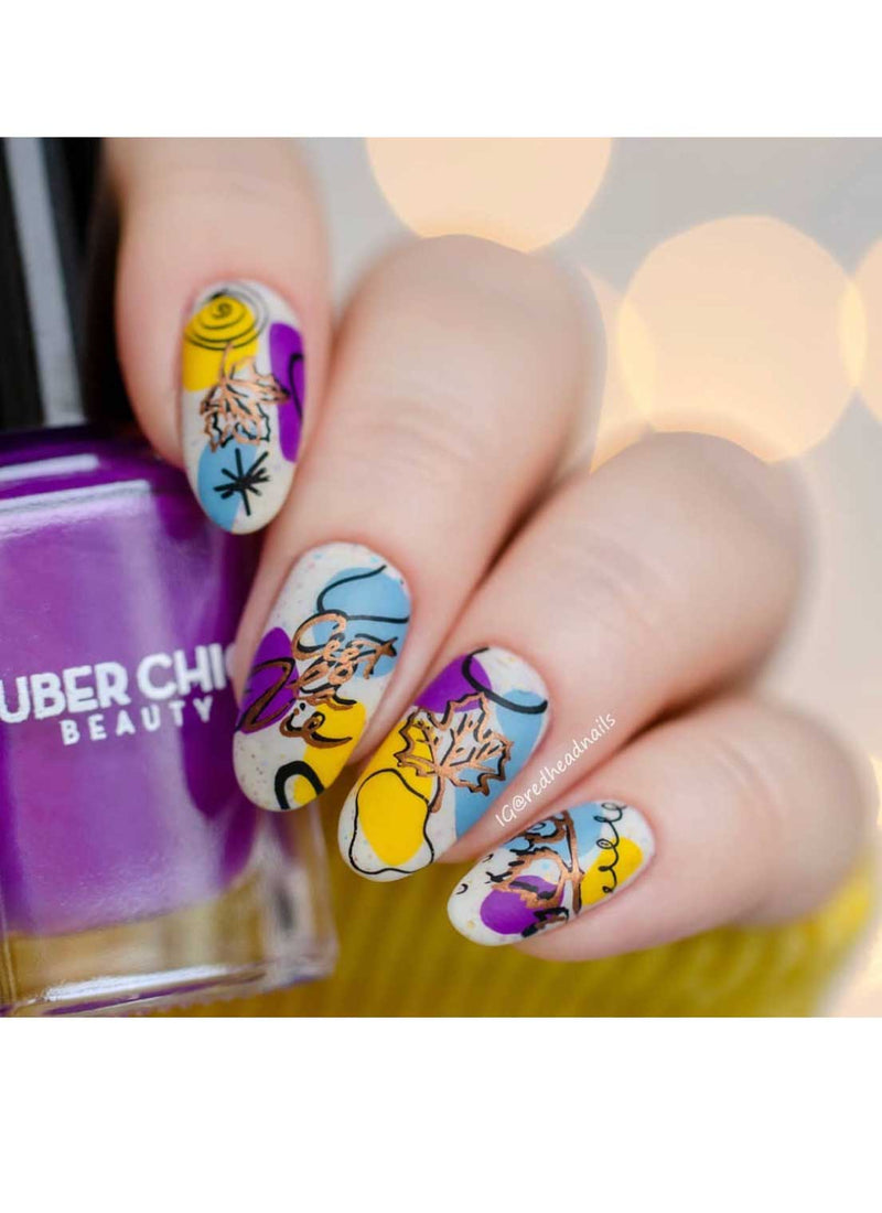 UberChic Beauty - Where the Wildflowers Grow Stamping Polish