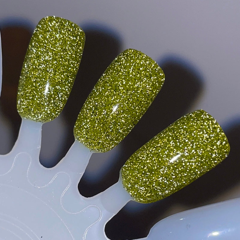 Dam Nail Polish - Big Glowing Dill Nail Polish (Flash Reflective +Glow In the Dark)