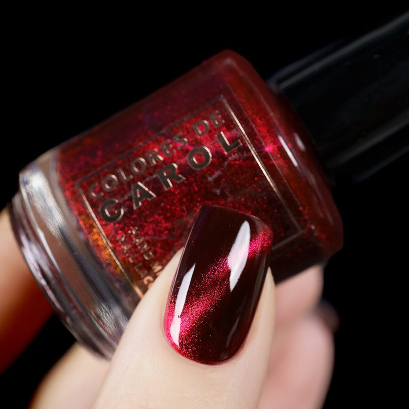 Colores de Carol - Crimson Affair Nail Polish (Magnetic)