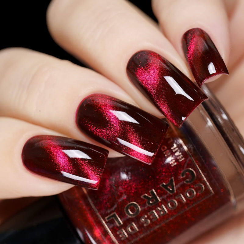 Colores de Carol - Crimson Affair Nail Polish (Magnetic)