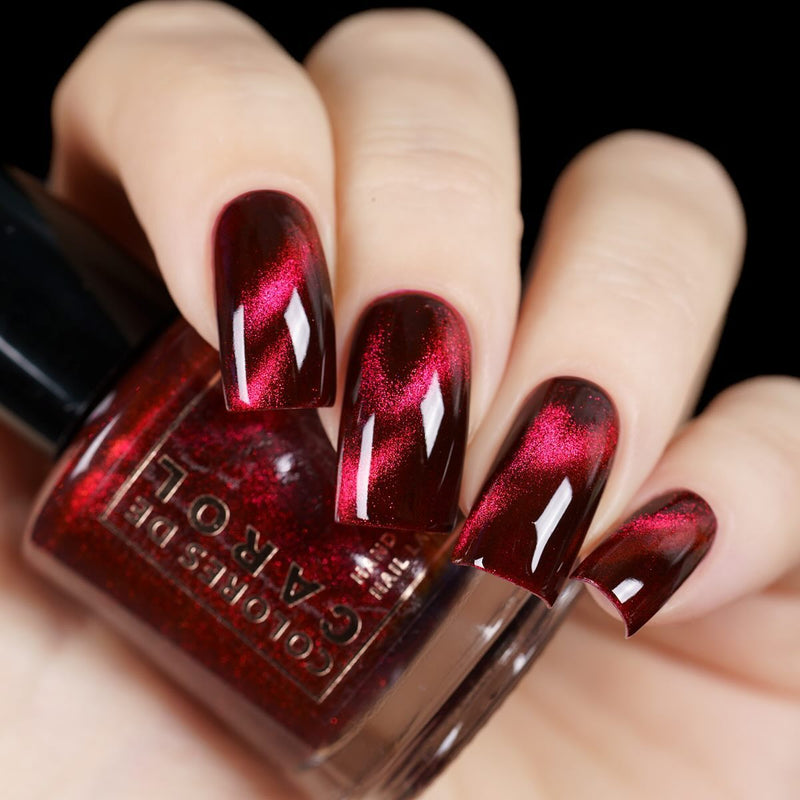 Colores de Carol - Crimson Affair Nail Polish (Magnetic)