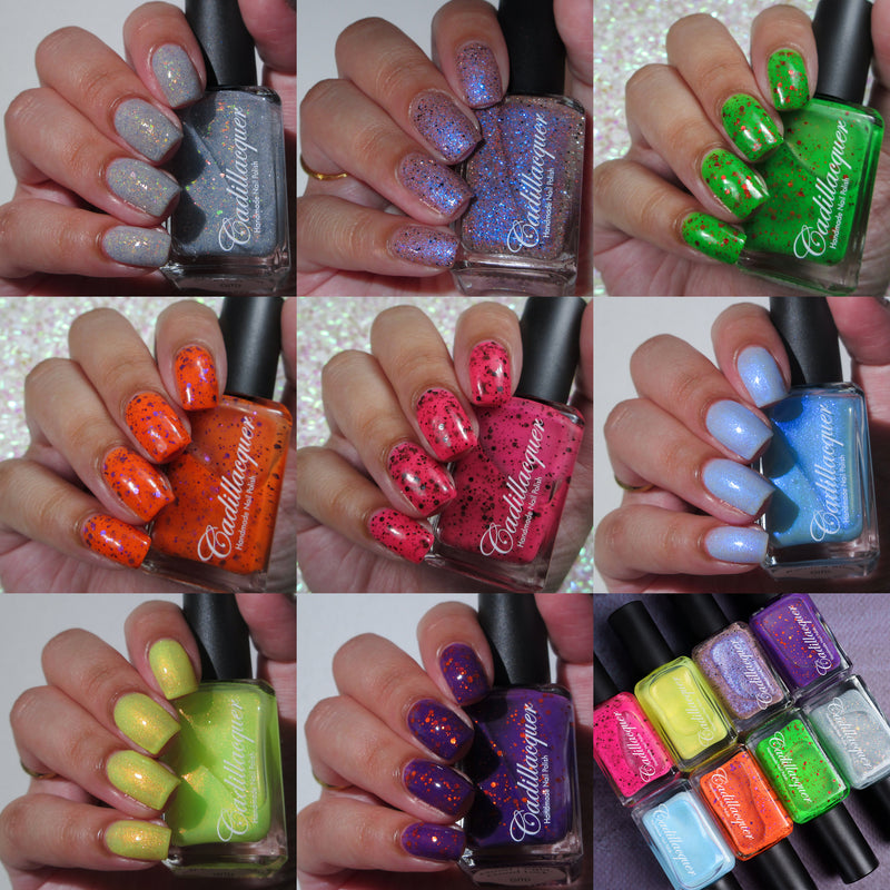 [Preorder, Ships Early Oct] Cadillacquer - Eerie Glow Collection (8 Nail Polishes) (Glow in the Dark)