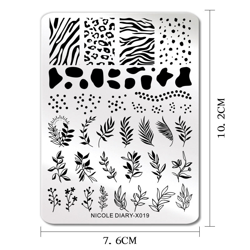 Nicole Diary - X019 Calling Out the Wild Stamping Plate