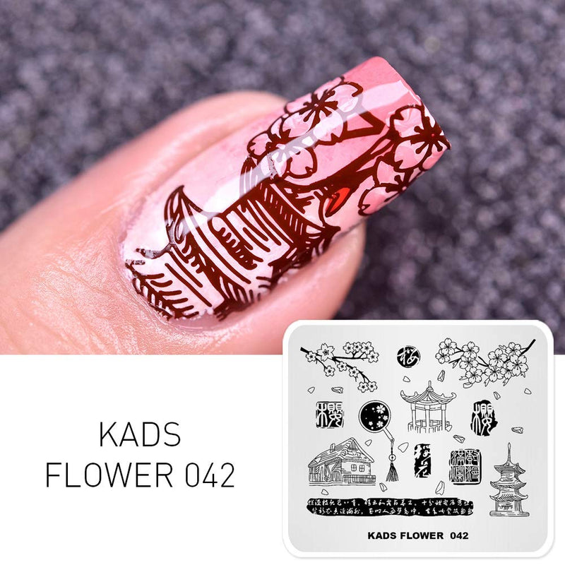 Kads - Flower 042 Stamping Plate