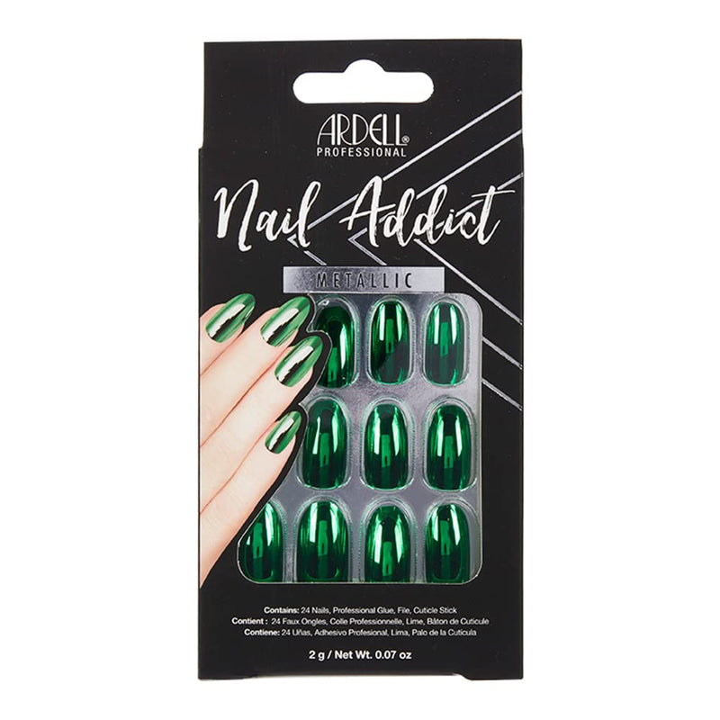 Ardell - Nail Addict Metallic Green Press On Nails