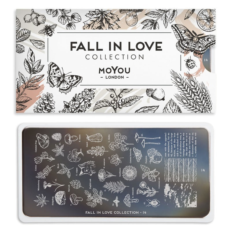 MoYou-London - Fall in Love 14 Stamping Plate