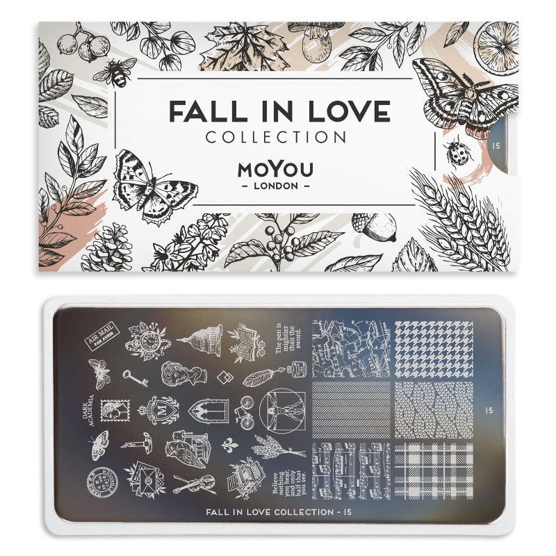MoYou-London - Fall in Love 15 Stamping Plate