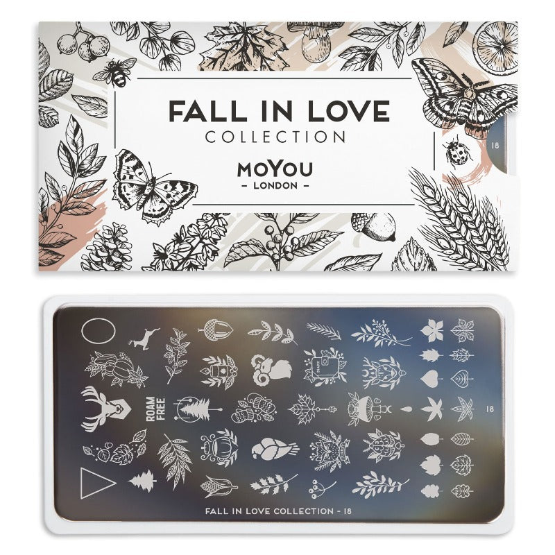 MoYou-London - Fall in Love 18 Stamping Plate