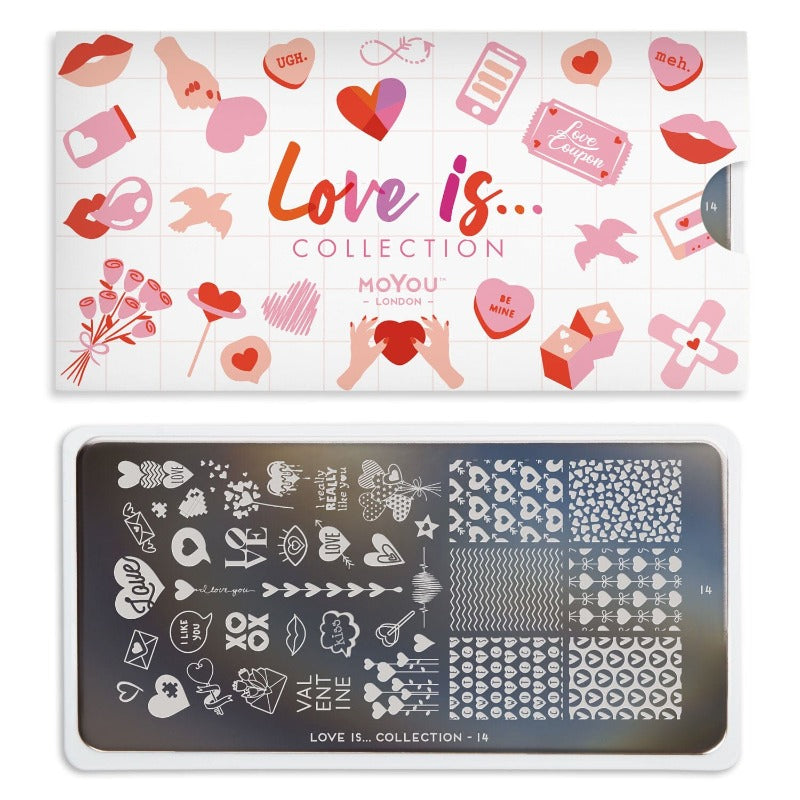 MoYou-London - Love is... 14 Stamping Plate