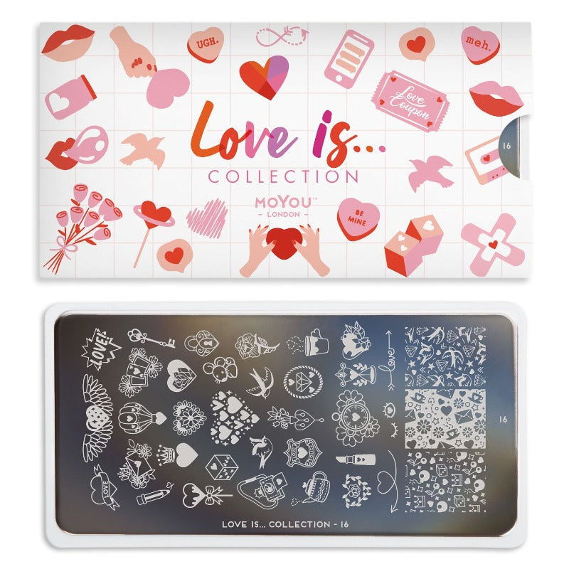 MoYou-London - Love is... 16 Stamping Plate