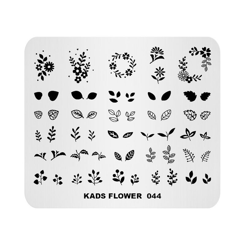 Kads - Flower 044 Stamping Plate