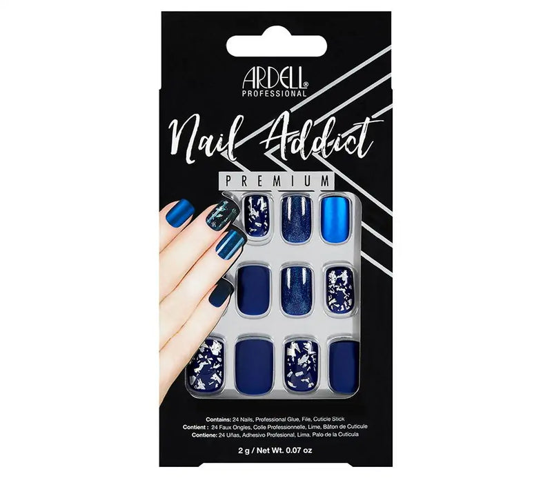 Ardell - Nail Addict Premium Matte Blue Press On Nails
