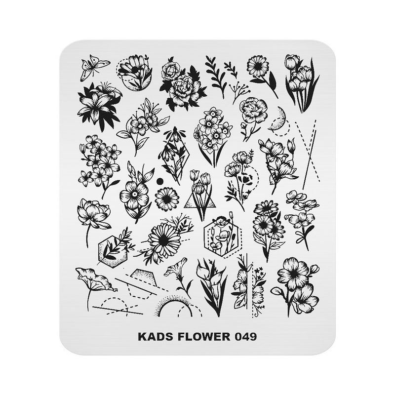 Kads - Flower 049 Stamping Plate