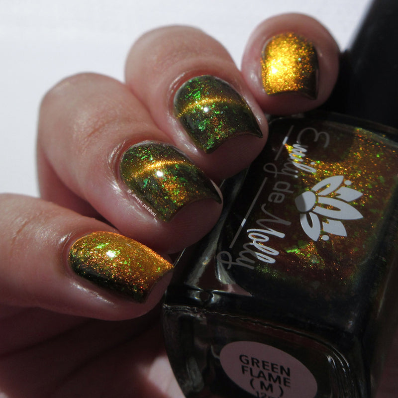 Emily De Molly - Green Flame Nail Polish (Magnetic)