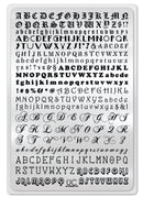 UberChic Beauty - Alphabet - 02 Stamping Plate