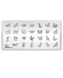 UberChic Beauty - UC Mini - Animal Flourishes Stamping Plate