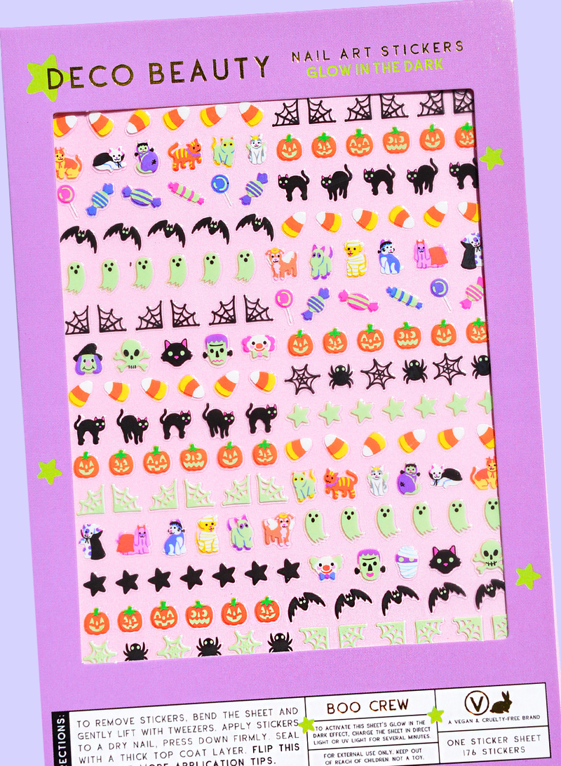 Deco Beauty - Boo Crew Nail Stickers (Glow in the Dark)