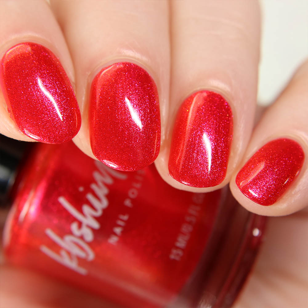 Glittering Berry Nails Delight