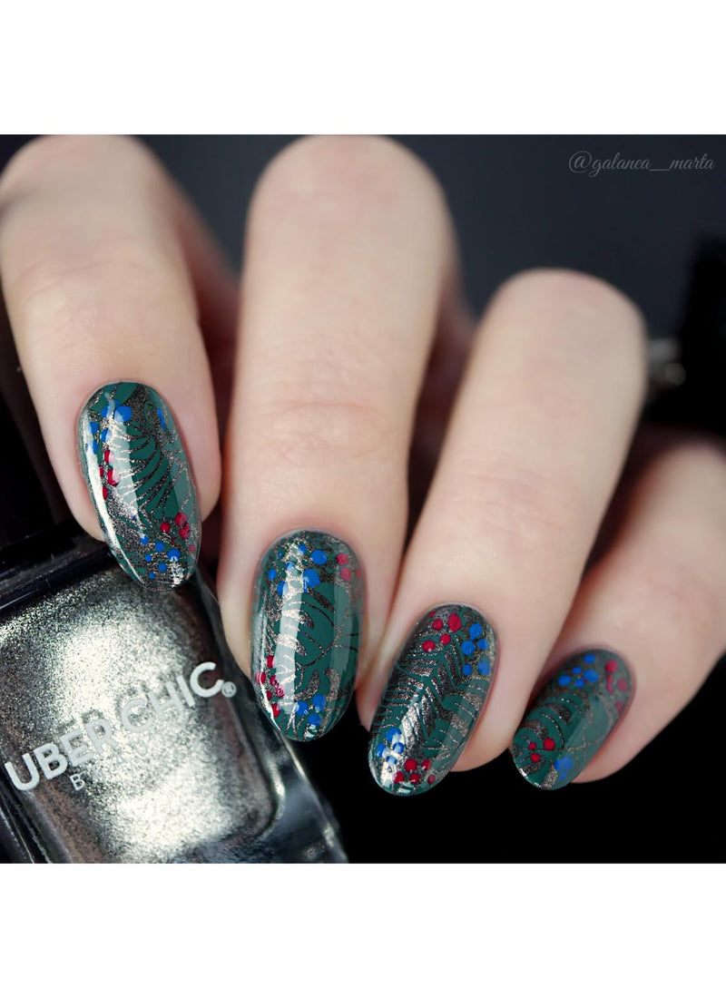 UberChic Beauty - Black Pearl Stamping Polish