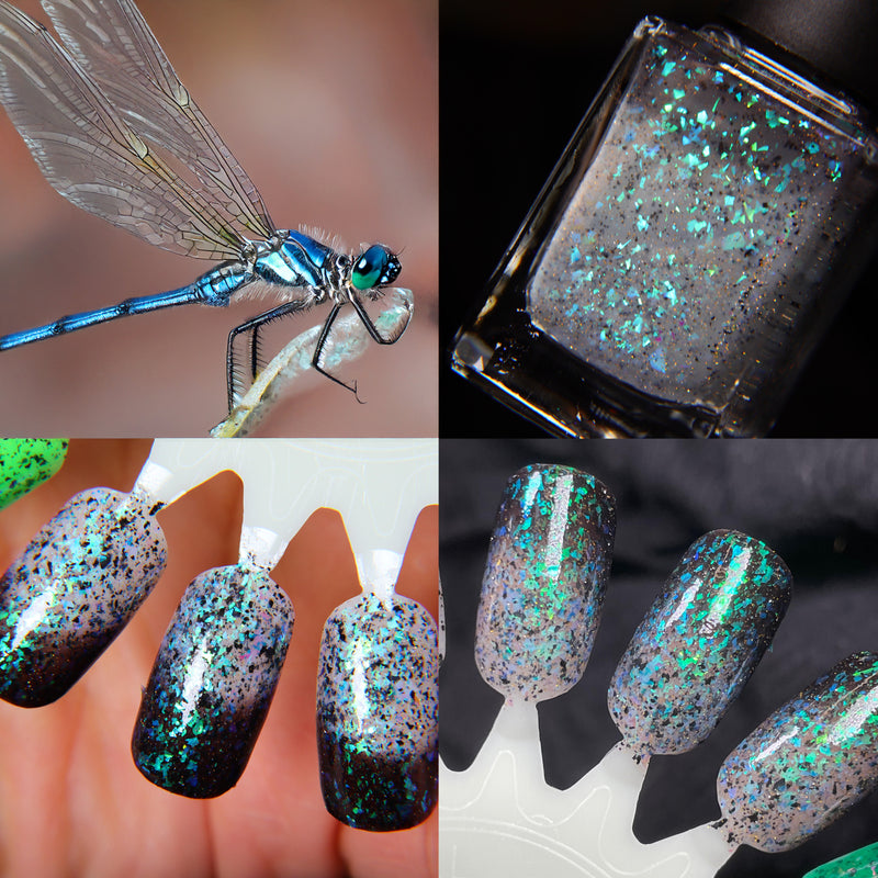 Chamaeleon Nails - Blue Dasher Dragonfly Nail Polish (Thermal) - Store Exclusive