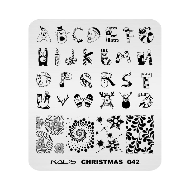 Kads - Christmas 042 Stamping Plate