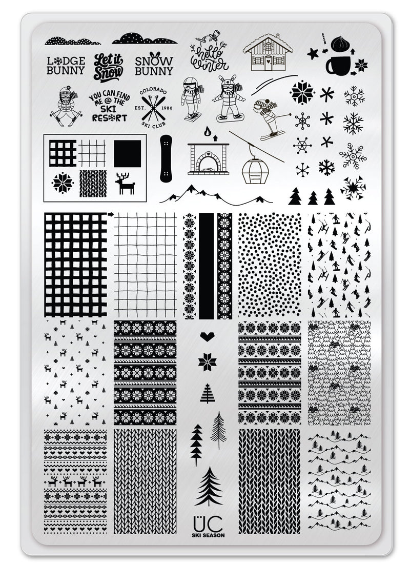 UberChic Beauty - Ski Season Stamping Plate
