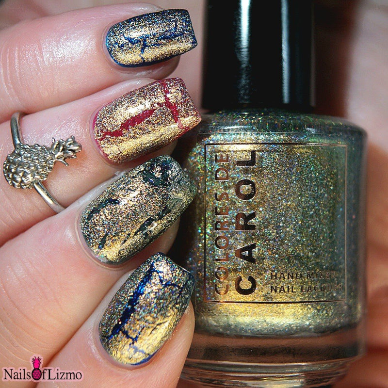 Colores de Carol - Tinsel & Tonic Nail Polish (Crackle Topper)