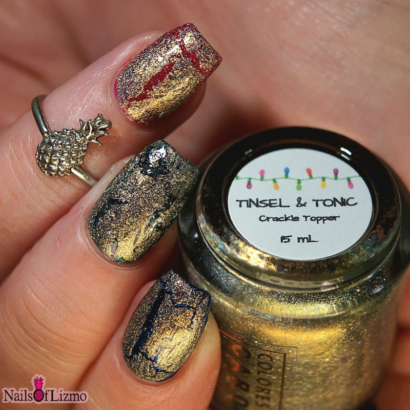 Colores de Carol - Tinsel & Tonic Nail Polish (Crackle Topper)