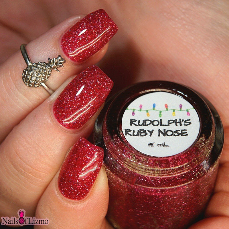 Colores de Carol - Rudolph's Ruby Nose Nail Polish