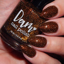 Dam Nail Polish - Champagne Sparkle Nail Polish (Flash Reflective)