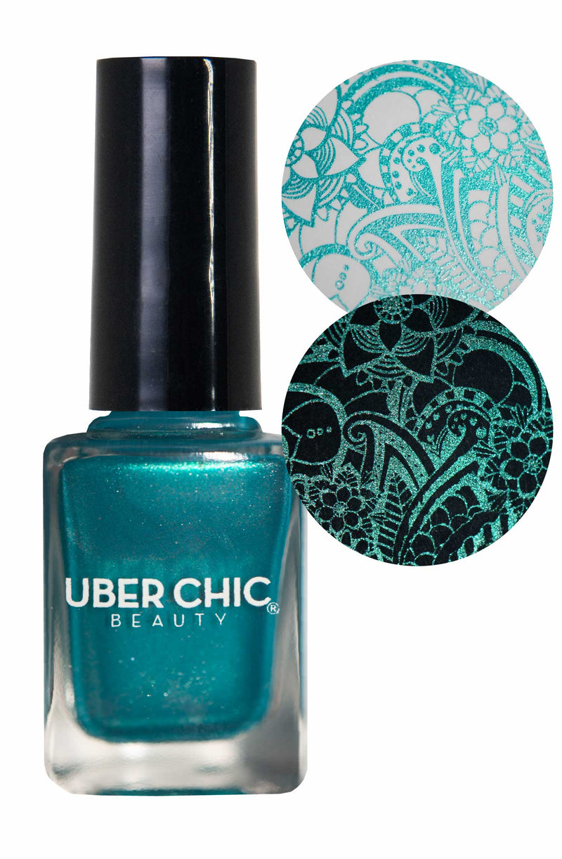 UberChic Beauty - Dance Teal Dawn Stamping Polish