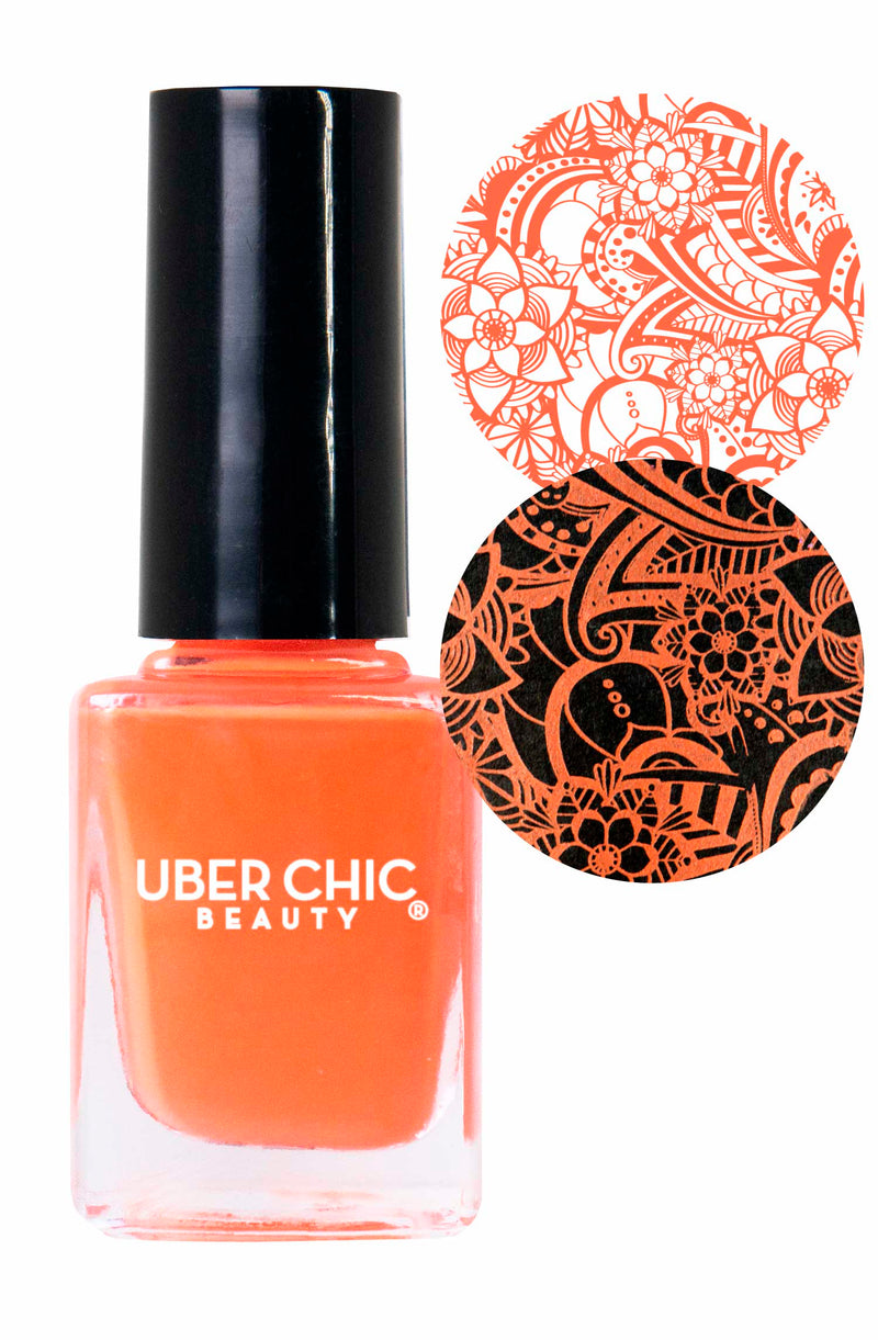 UberChic Beauty - Electric Pumpkin Stamping Polish