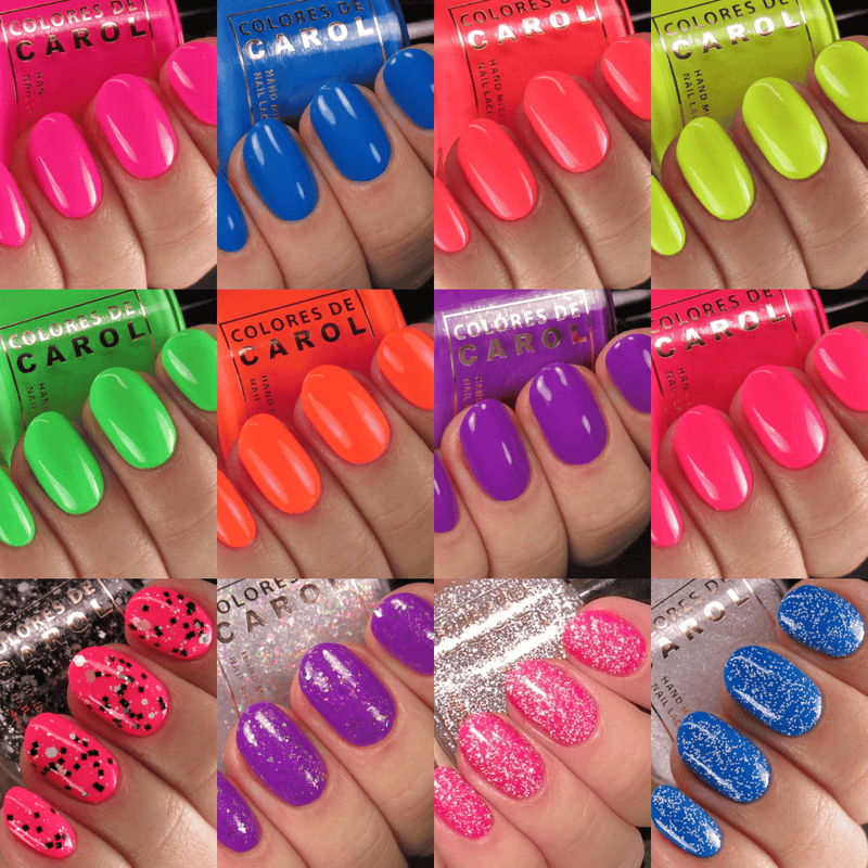 Colores de Carol - Too Bright To Handle Collection (12 Nail Polishes)