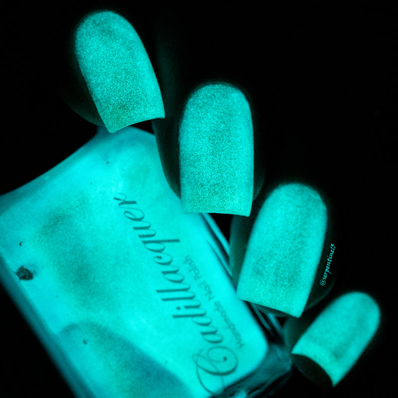 [Preorder, Ships Early Oct] Cadillacquer - The Fire‘s Burning Blue Nail Polish (Glow in the Dark)