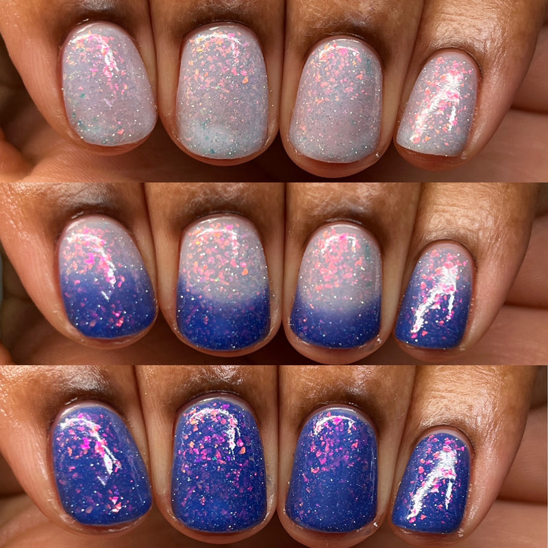 [Preorder, Ships Early May] Cadillacquer - Collapsing Clouds Nail Polish (Thermal + Flash Reflective)