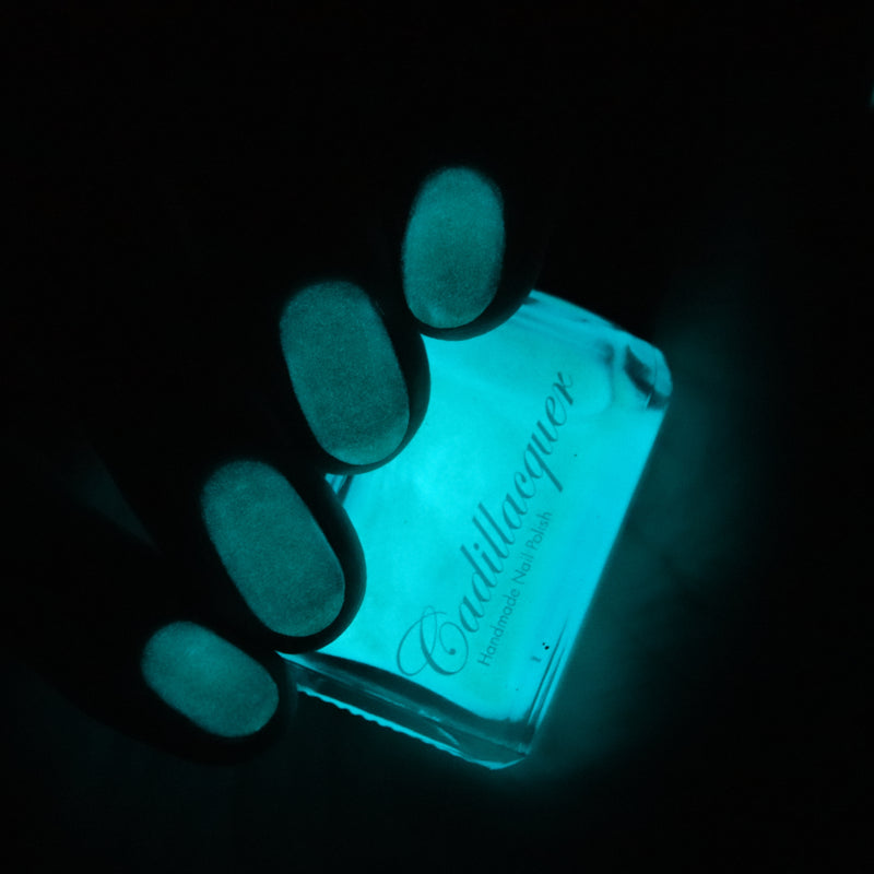 [Preorder, Ships Early Oct] Cadillacquer - The Fire‘s Burning Blue Nail Polish (Glow in the Dark)