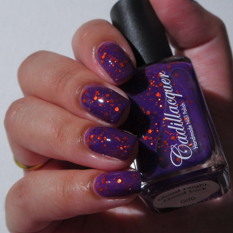 [Preorder, Ships Early Oct] Cadillacquer - Good Night, Good Luck Nail Polish (Glow in the Dark)