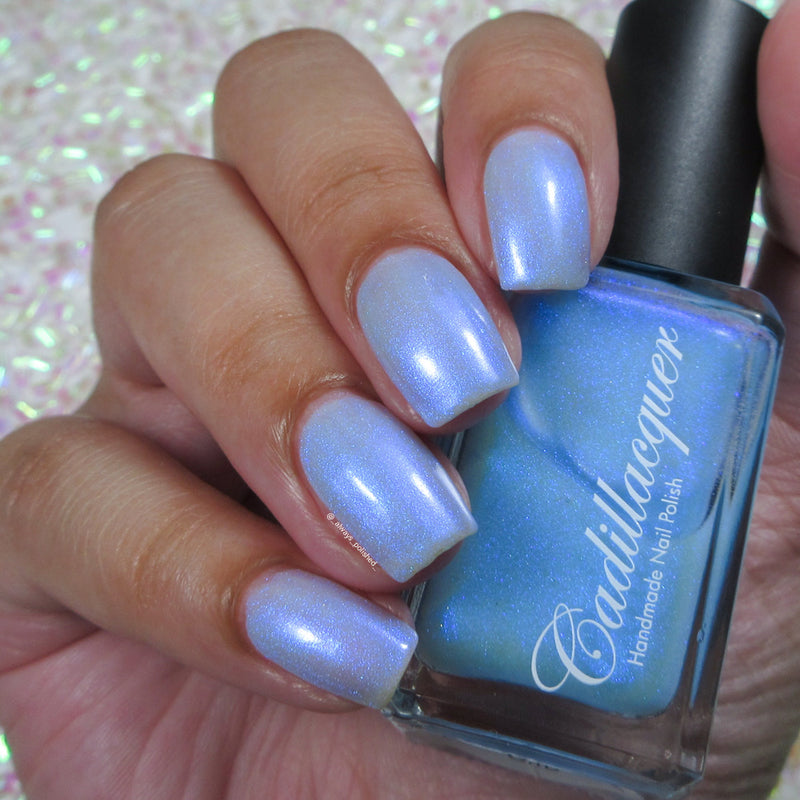 [Preorder, Ships Early Oct] Cadillacquer - The Fire‘s Burning Blue Nail Polish (Glow in the Dark)