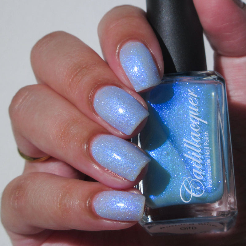[Preorder, Ships Early Oct] Cadillacquer - The Fire‘s Burning Blue Nail Polish (Glow in the Dark)