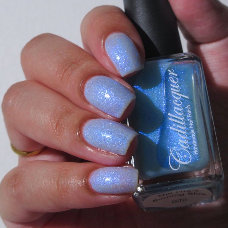 [Preorder, Ships Early Oct] Cadillacquer - The Fire‘s Burning Blue Nail Polish (Glow in the Dark)