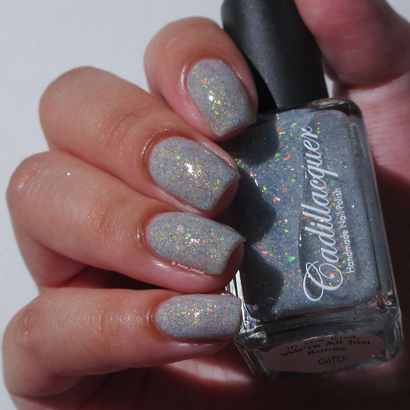 [Preorder, Ships Early Oct] Cadillacquer - In The End, We're All Just Bones Nail Polish (Glow in the Dark)