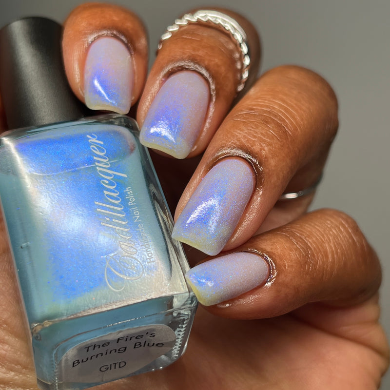 [Preorder, Ships Early Oct] Cadillacquer - The Fire‘s Burning Blue Nail Polish (Glow in the Dark)