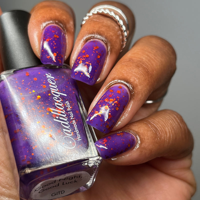 [Preorder, Ships Early Oct] Cadillacquer - Good Night, Good Luck Nail Polish (Glow in the Dark)