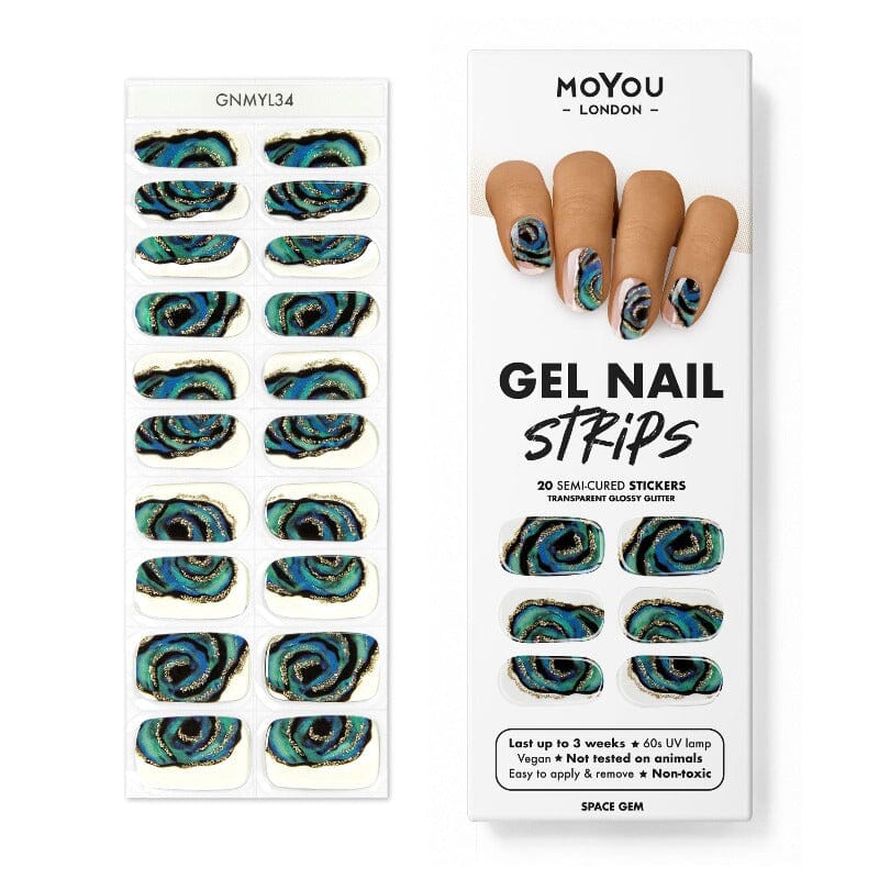 MoYou-London - Gel Nail Strip - Space Gem
