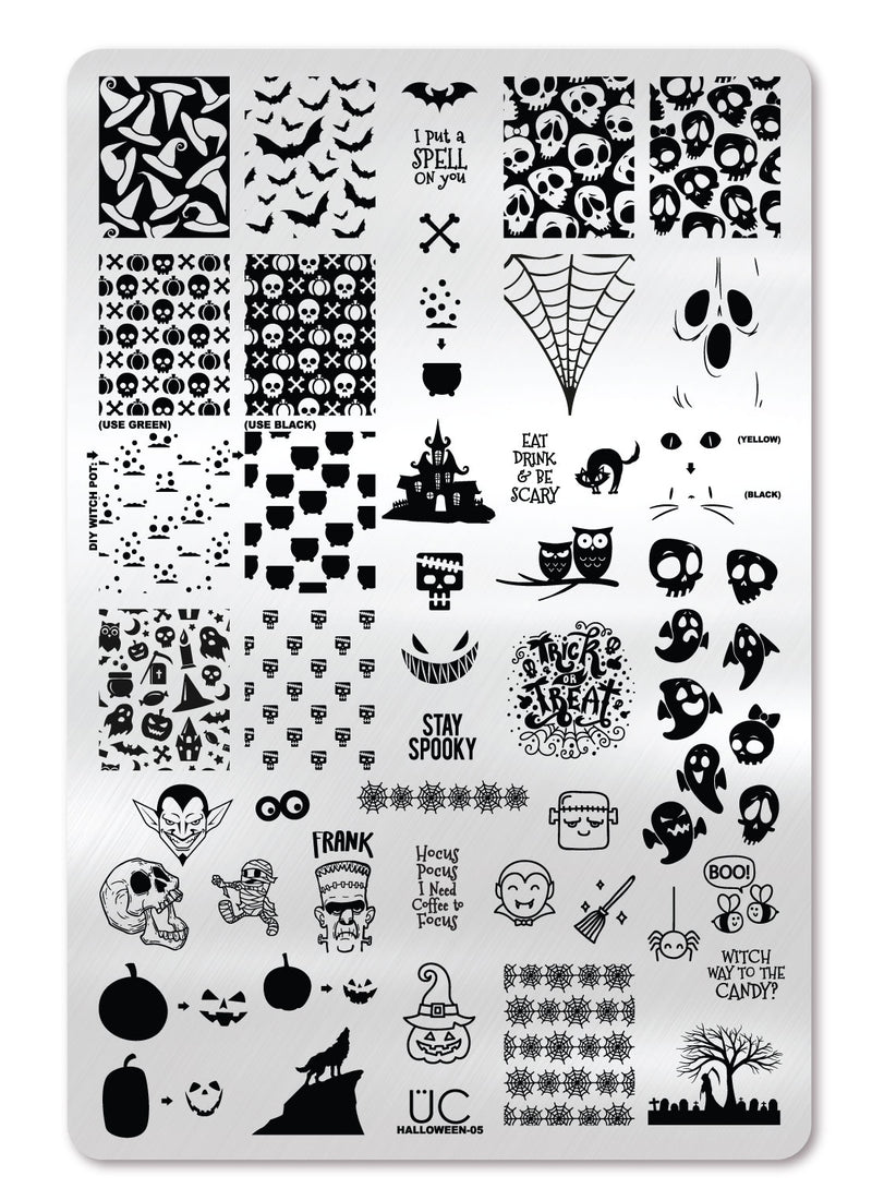 UberChic Beauty - Halloween 05 Stamping Plate