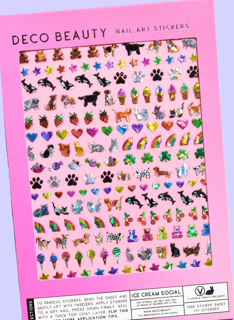 Deco Beauty - Ice Cream Social Nail Stickers