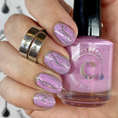 Colores de Carol - Blushin’ Break Nail Polish (Crackle Topper)