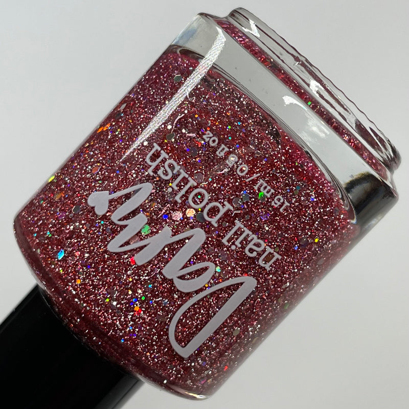 Dam Nail Polish - Rose to the Occasion Nail Polish (Flash Reflective)